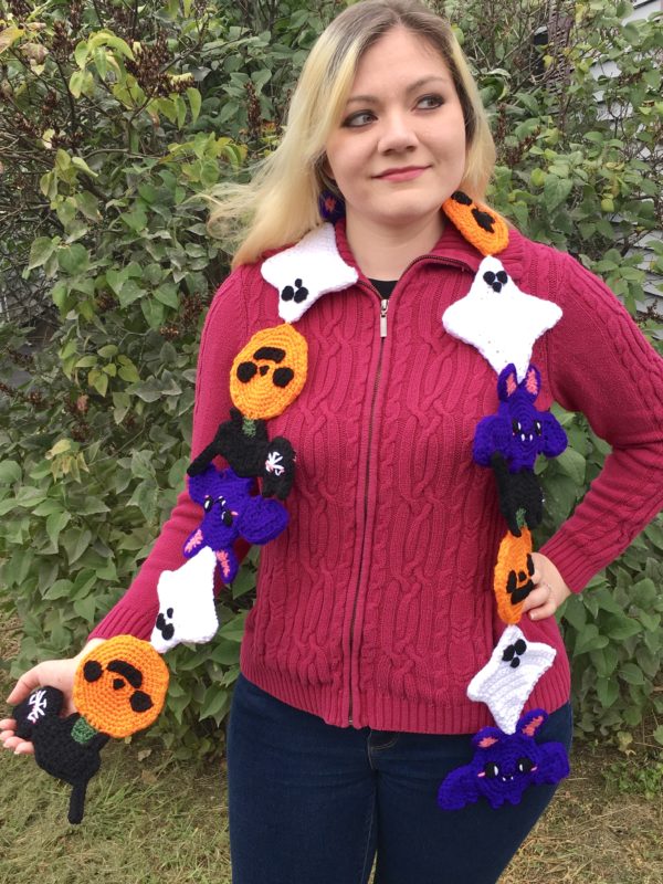 Halloween Scarf CAL (CrochetAlong) Part 3 Bat! Crafty Kitty Crochet