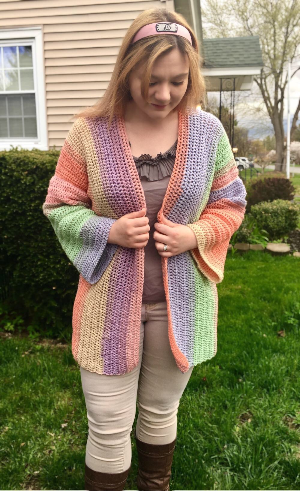 Kimono Cardigan Crochet Pattern Crafty Kitty Crochet