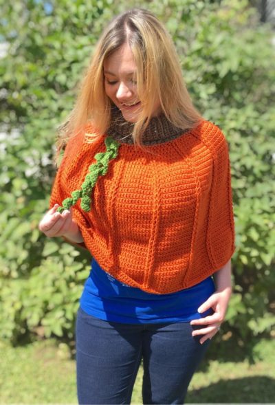 Pumpkin Patch Poncho - Crochet Pattern ~ Crafty Kitty Crochet