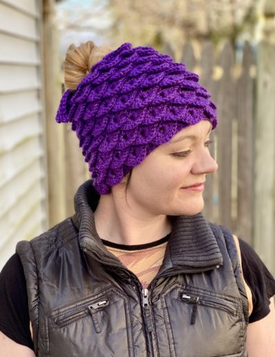 Mermaid Messy Bun Hat for Teens & Adults - Crochet Pattern ~ Crafty ...