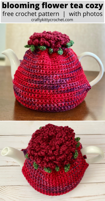 Blooming Flower Tea Cozy - Crochet Pattern ~ Crafty Kitty Crochet