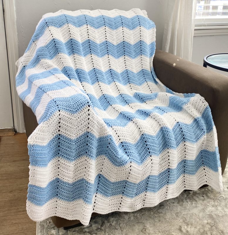 zig zag crochet blanket