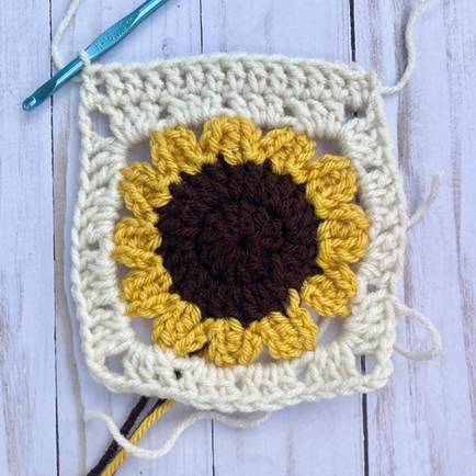 Sunflower Fingerless Gloves - Crochet Pattern ~ Crafty Kitty Crochet