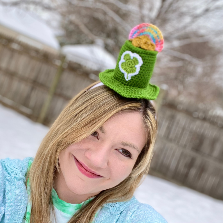 Lucky Pot o Gold Top Hat Headband - Crochet Pattern ~ Crafty Kitty Crochet