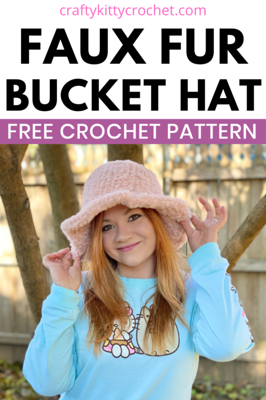 Faux Fur Bucket Hat - Crochet Pattern ~ Crafty Kitty Crochet