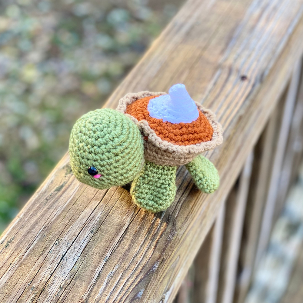 Amigurumi Pumpkin Pie Turtle - Crochet Pattern ~ Crafty Kitty Crochet