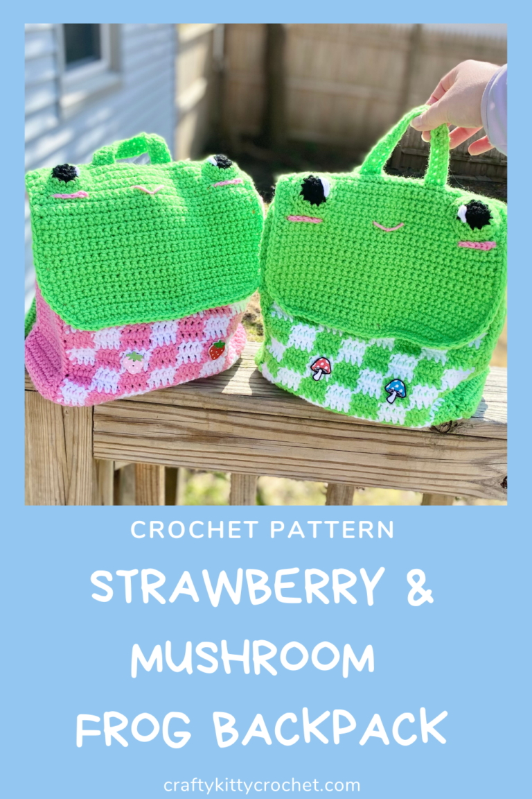 Strawberry & Mushroom Frog Backpacks - Crochet Pattern ~ Crafty Kitty ...