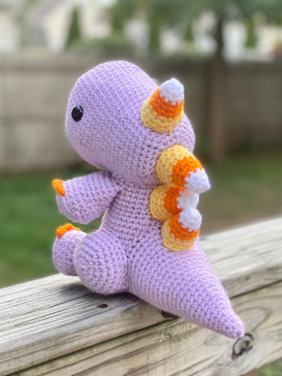 Cornzilla the Candy Corn Dinosaur - Crochet Pattern ~ Crafty Kitty Crochet