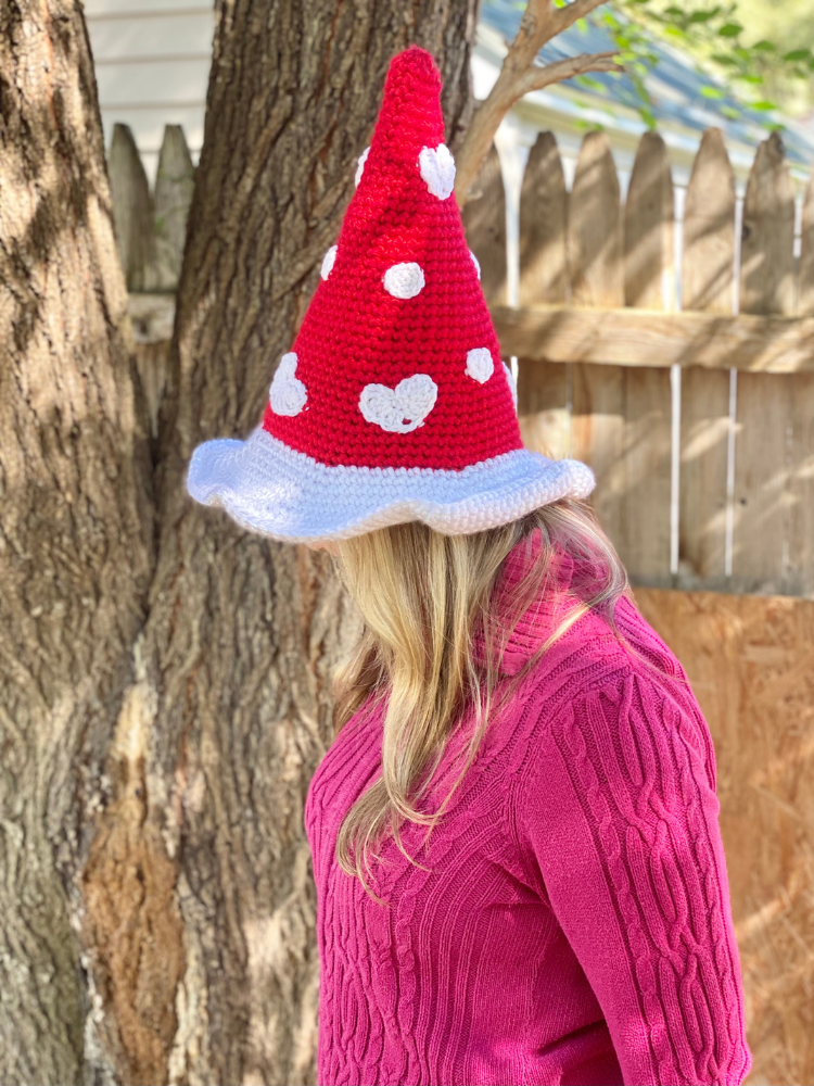 Hearty Mushroom Witch Hat Crochet Pattern Crafty Kitty Crochet